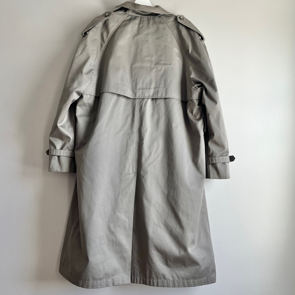 Lauren Ralph Lauren mens trench coat tan size 42R double breasted zip out liner - Picture 2 of 11